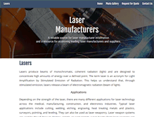 Tablet Screenshot of industriallasers.net
